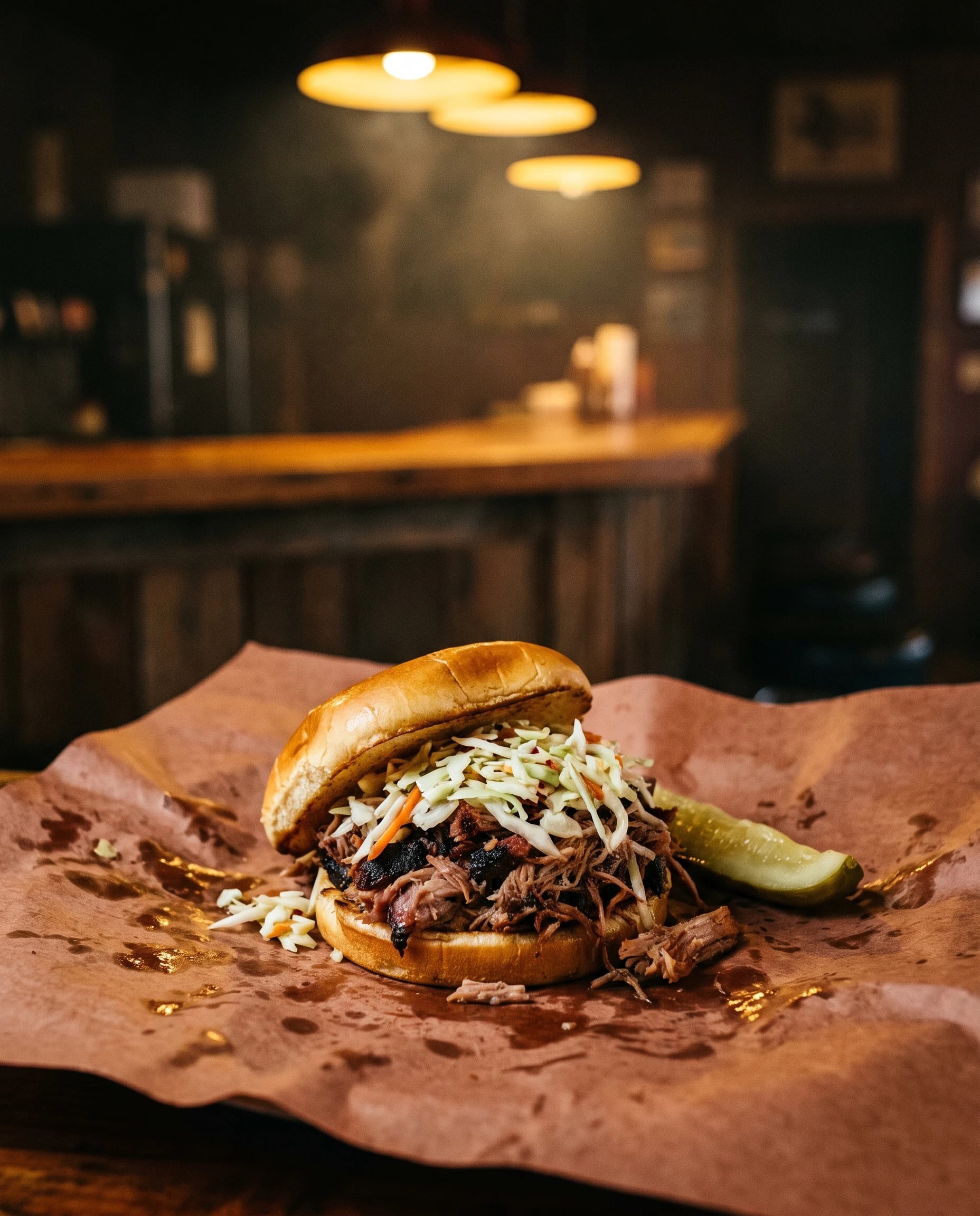 Pulled pork sandwich