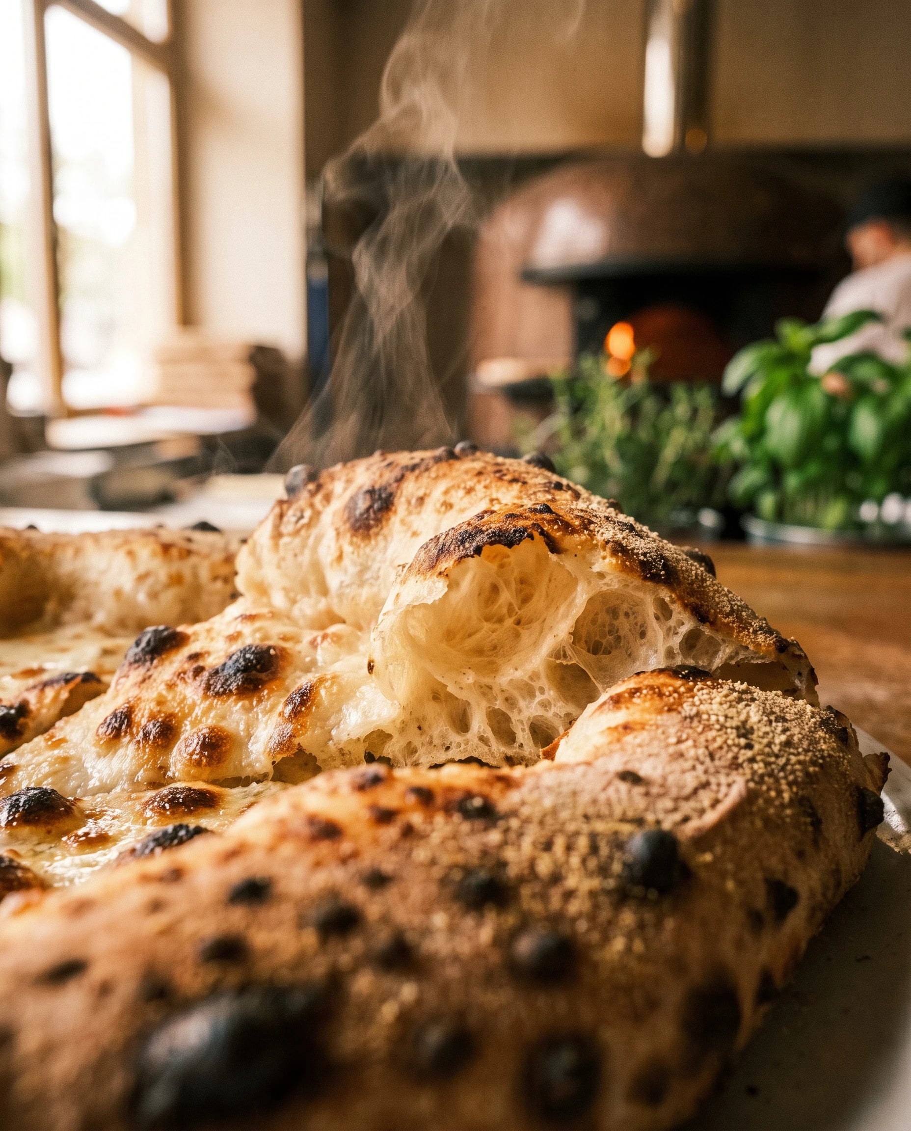 Close-up of a leopard-spotted crust