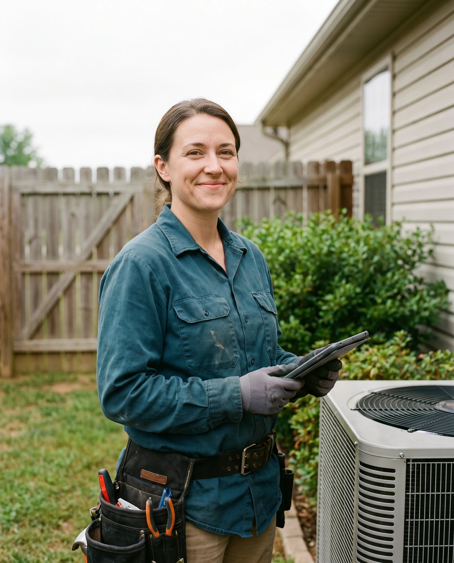 Jess Haywood, HVAC lead, second generation